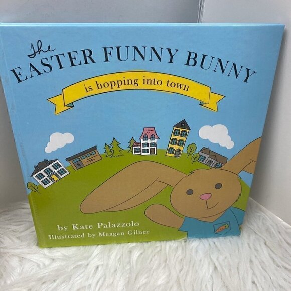 NEW Easter Funny Bunny Book Stuffed Bunny Set By Kate Palazzolo Easter - Picture 2 of 9